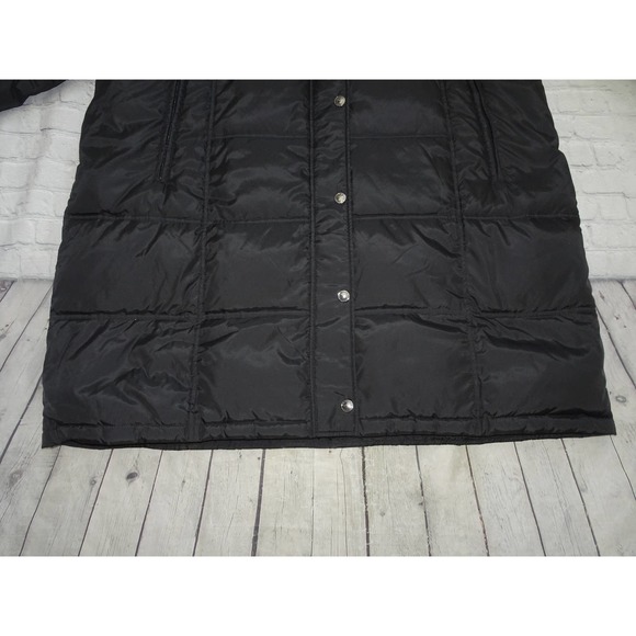 London Fog Women's Sz 3X Black Button Zipper Up Puffer Jacket No tags - Picture 4 of 11